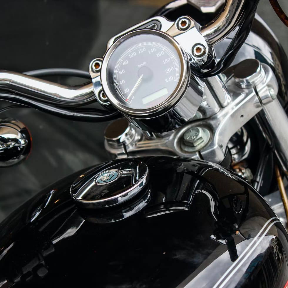 Motorcycle Speedometer and Tank